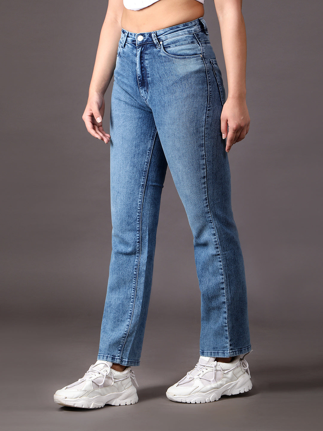 High Rise Straight Denim