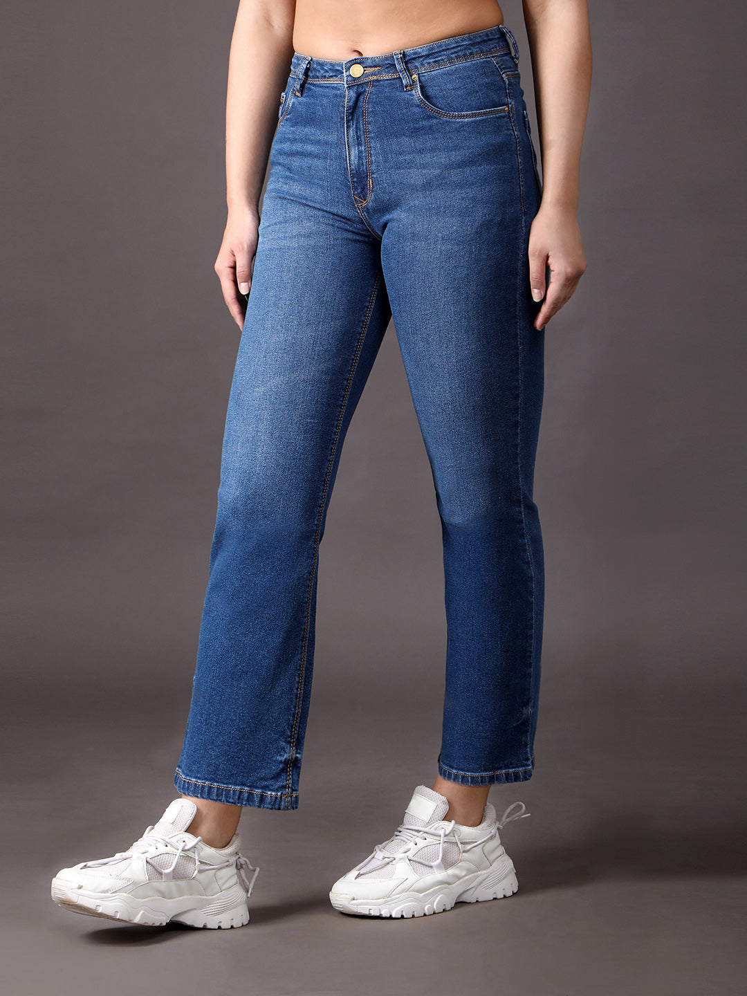 Loose and Straight high waist denim