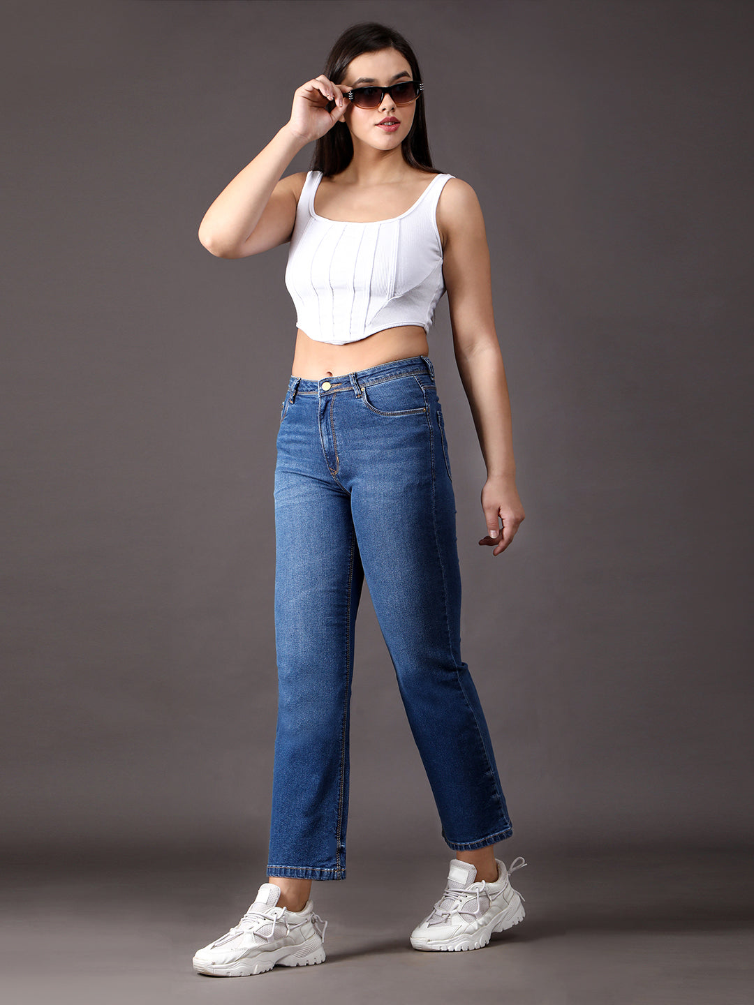 Loose and Straight high waist denim