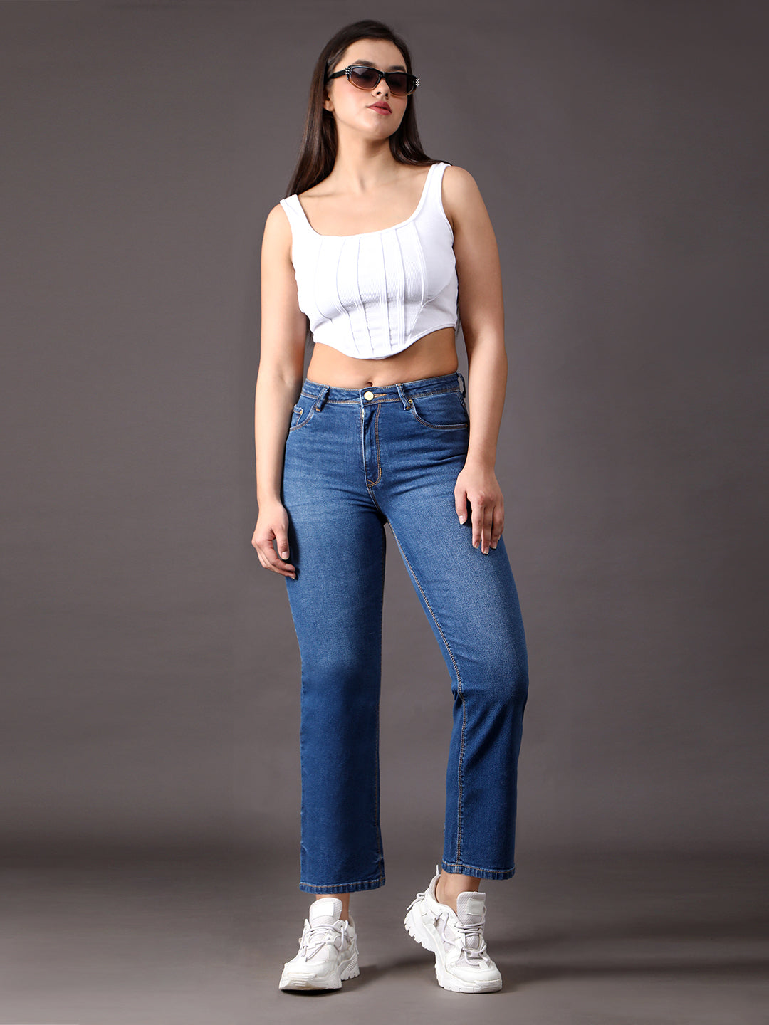 Loose and Straight high waist denim