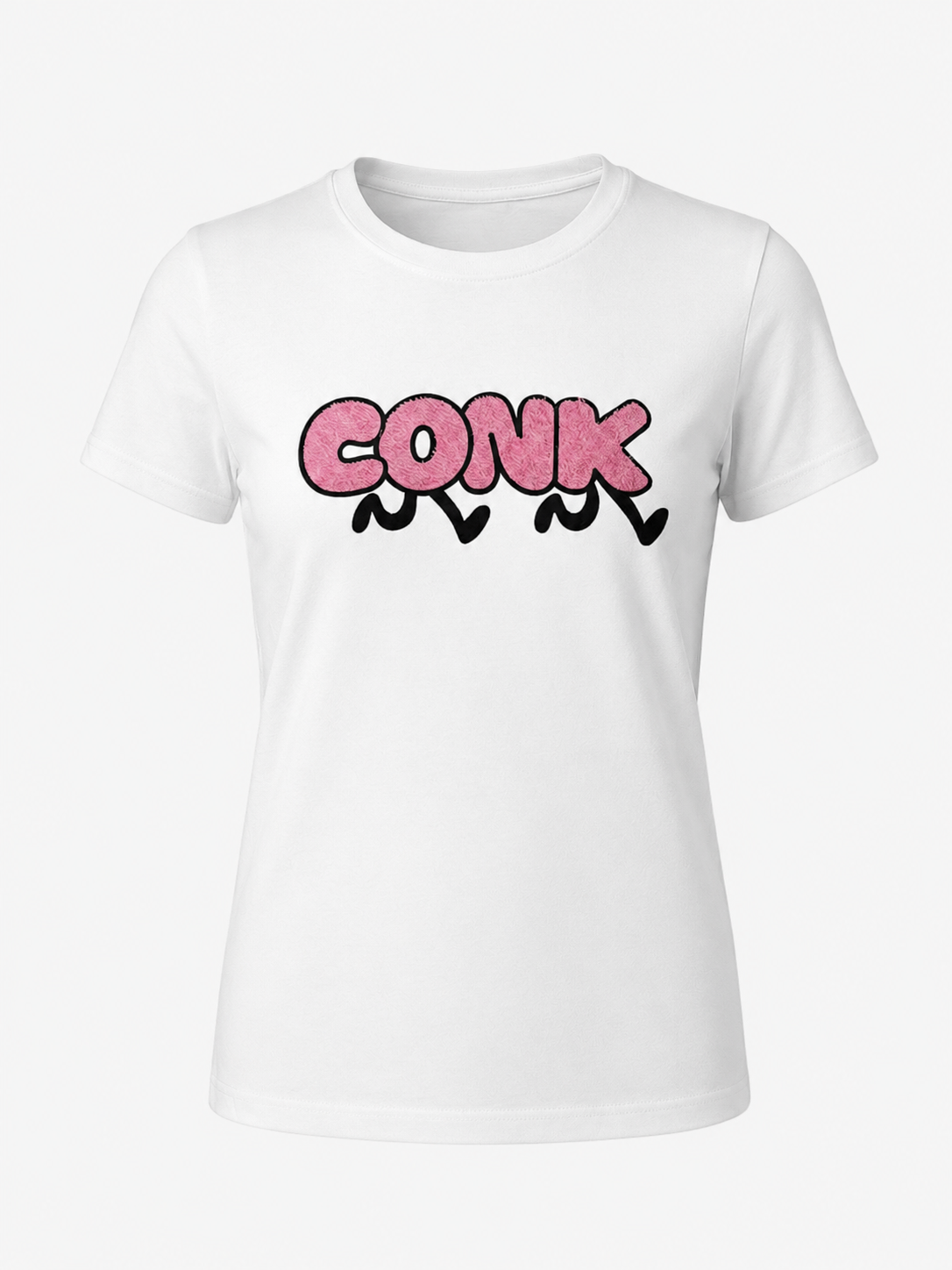 White 3D typography Tshirt