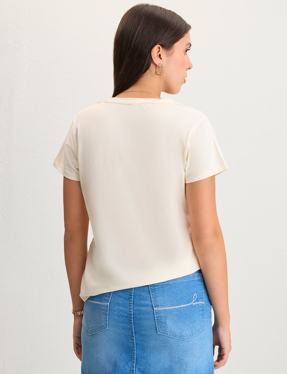 Off white tropical print tshirt