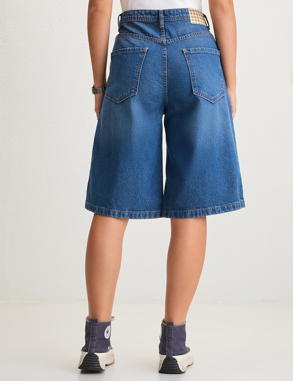 Light Blue, Wide leg Jorts