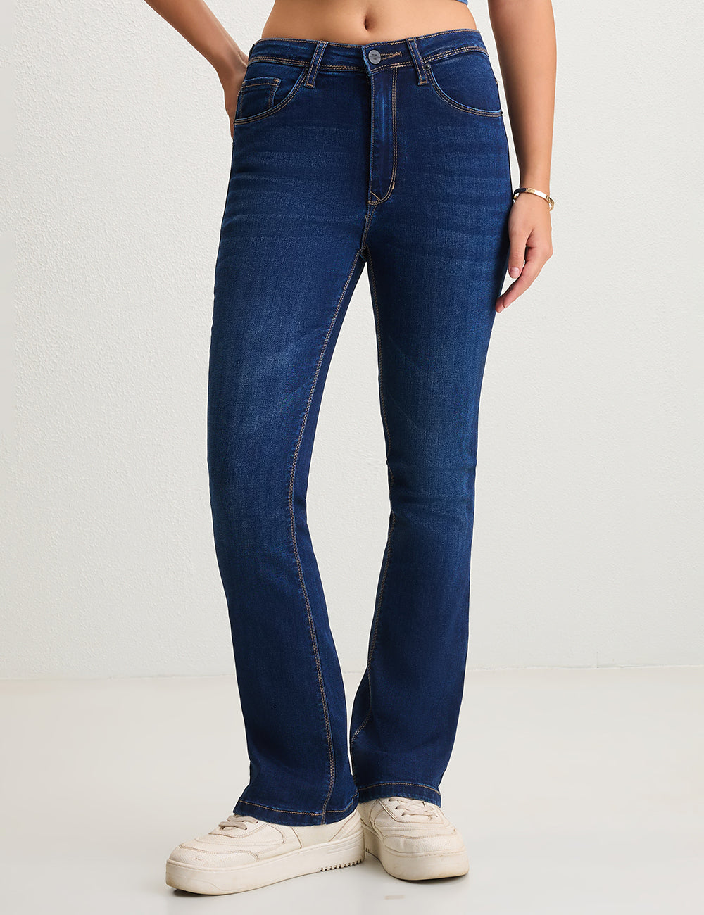 Bootcut High-Rise Dark Blue Denim