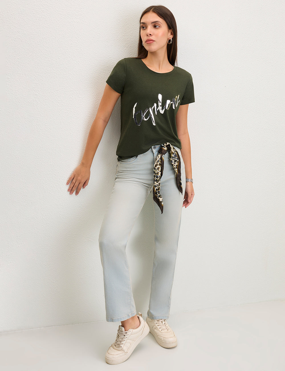 Dark green explore tshirt