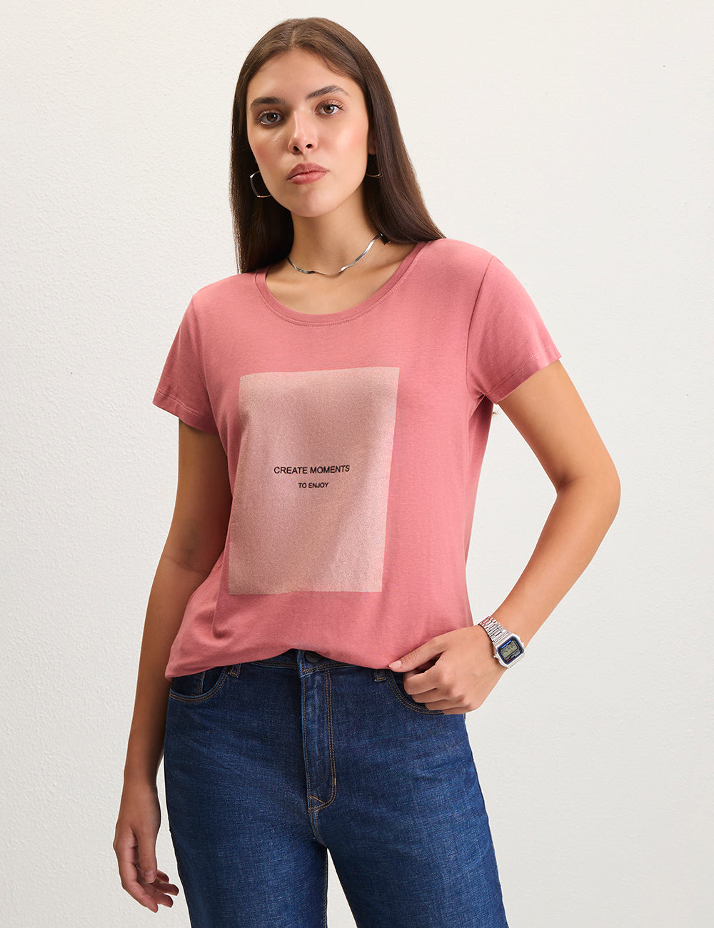 Pink Graphic tshirt