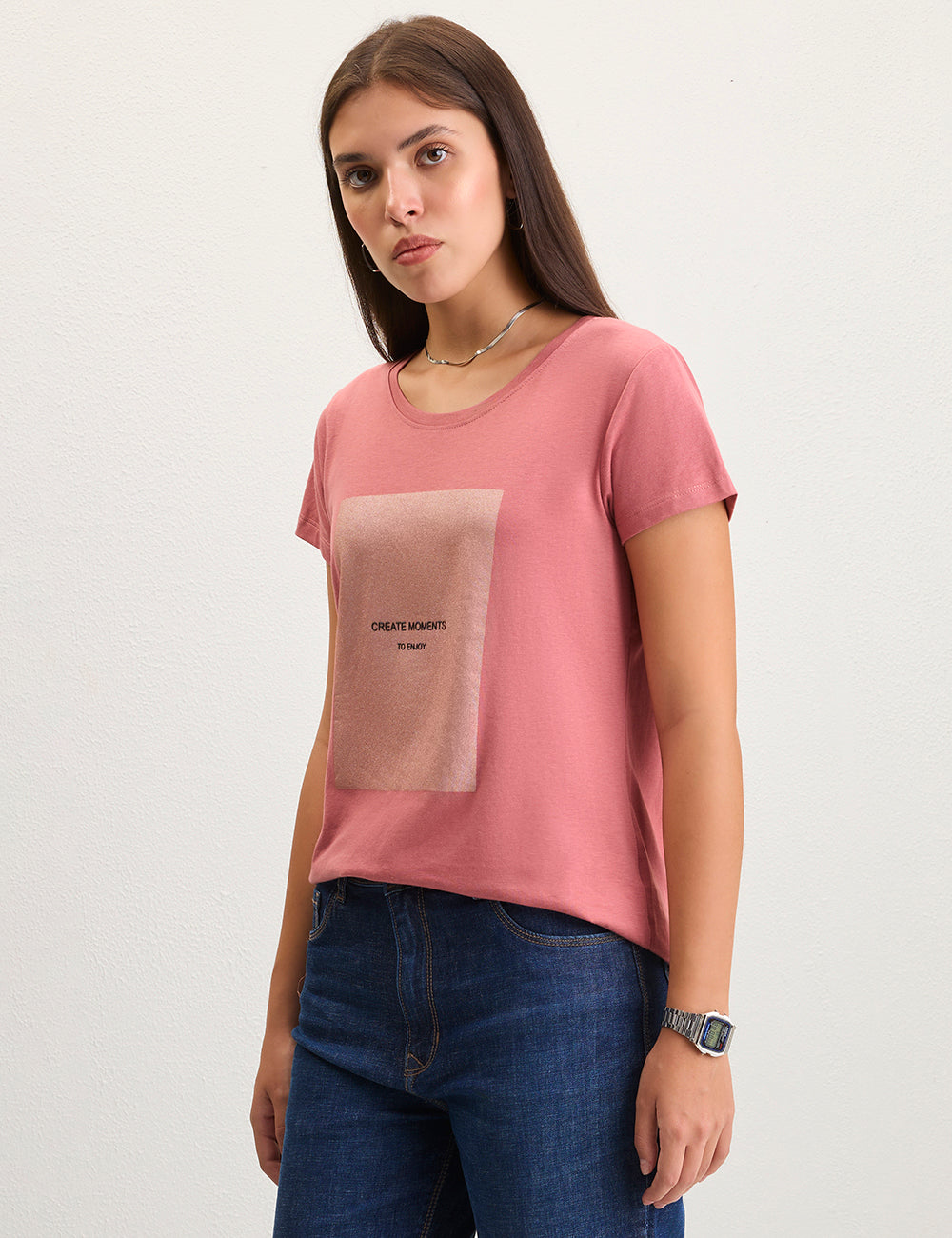 Pink Graphic tshirt