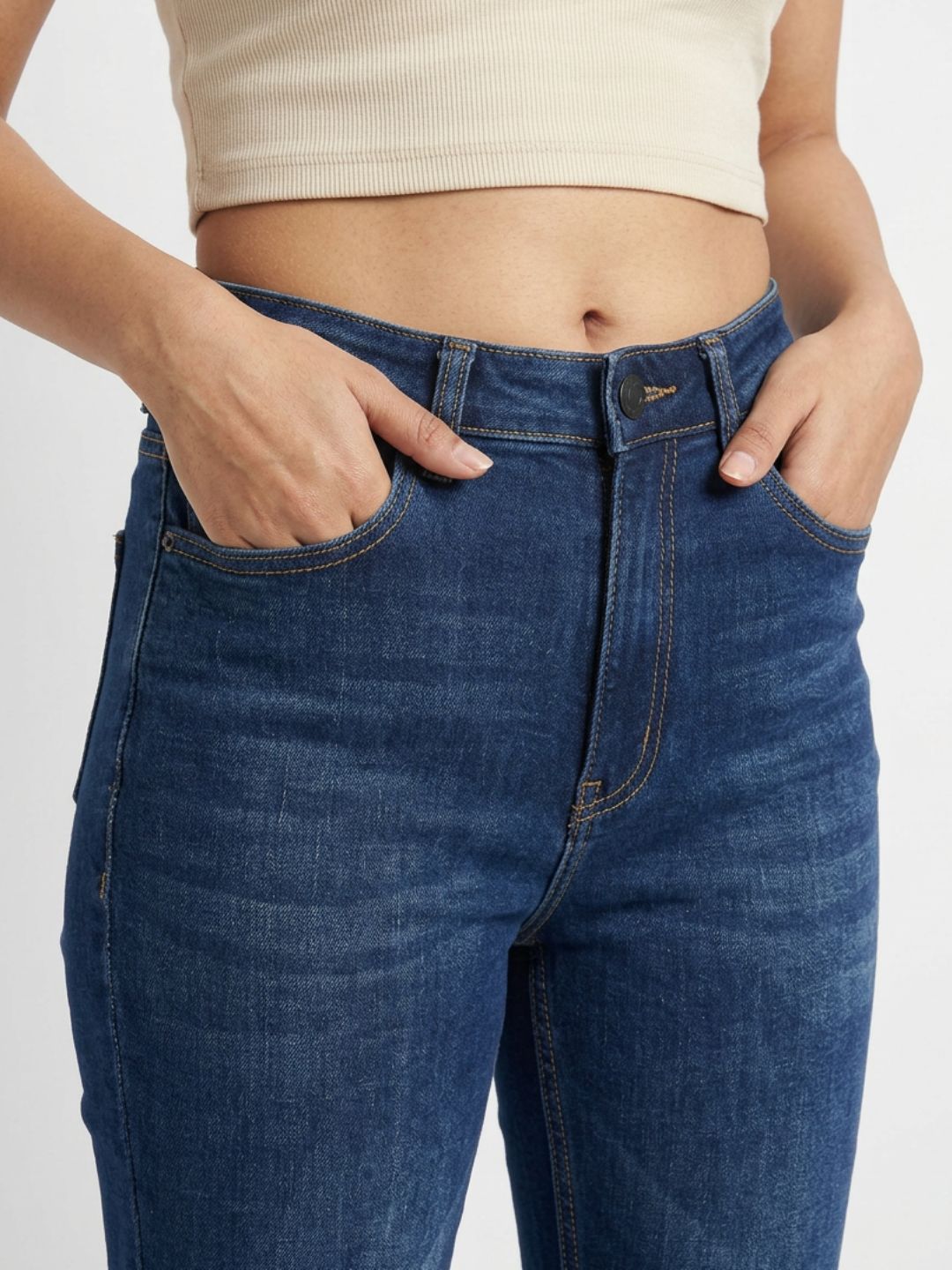 Bootcut High-Rise Dark Blue Denim