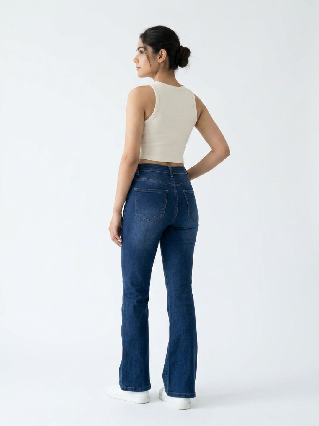 Bootcut High-Rise Dark Blue Denim