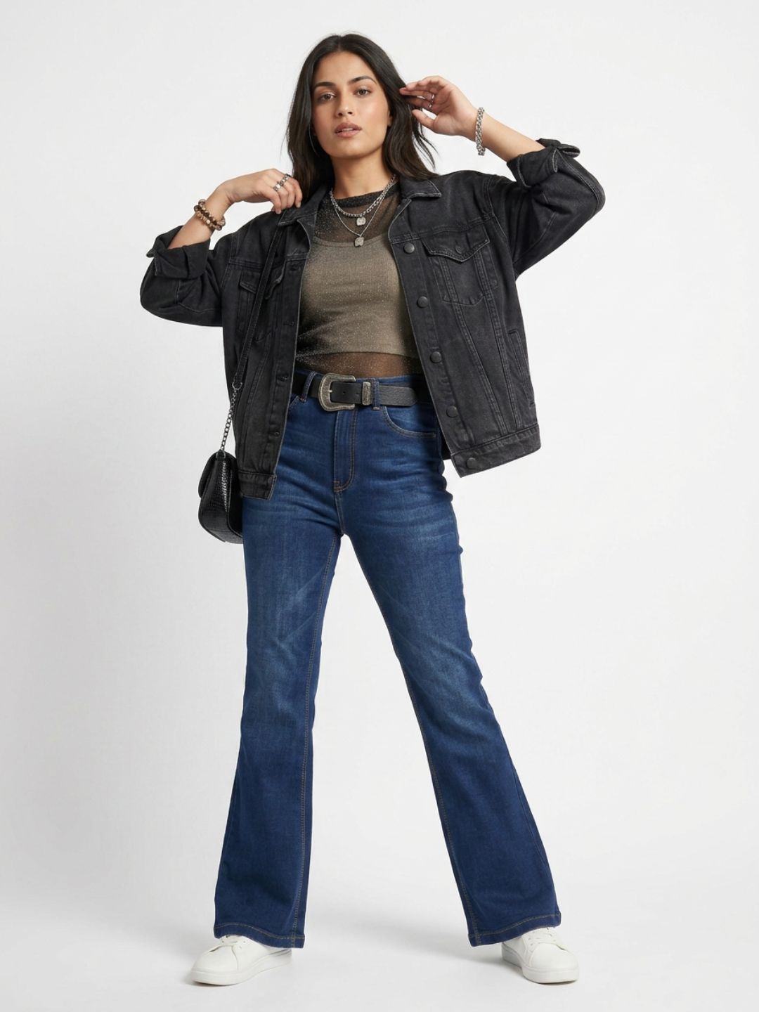 Bootcut High-Rise Dark Blue Denim