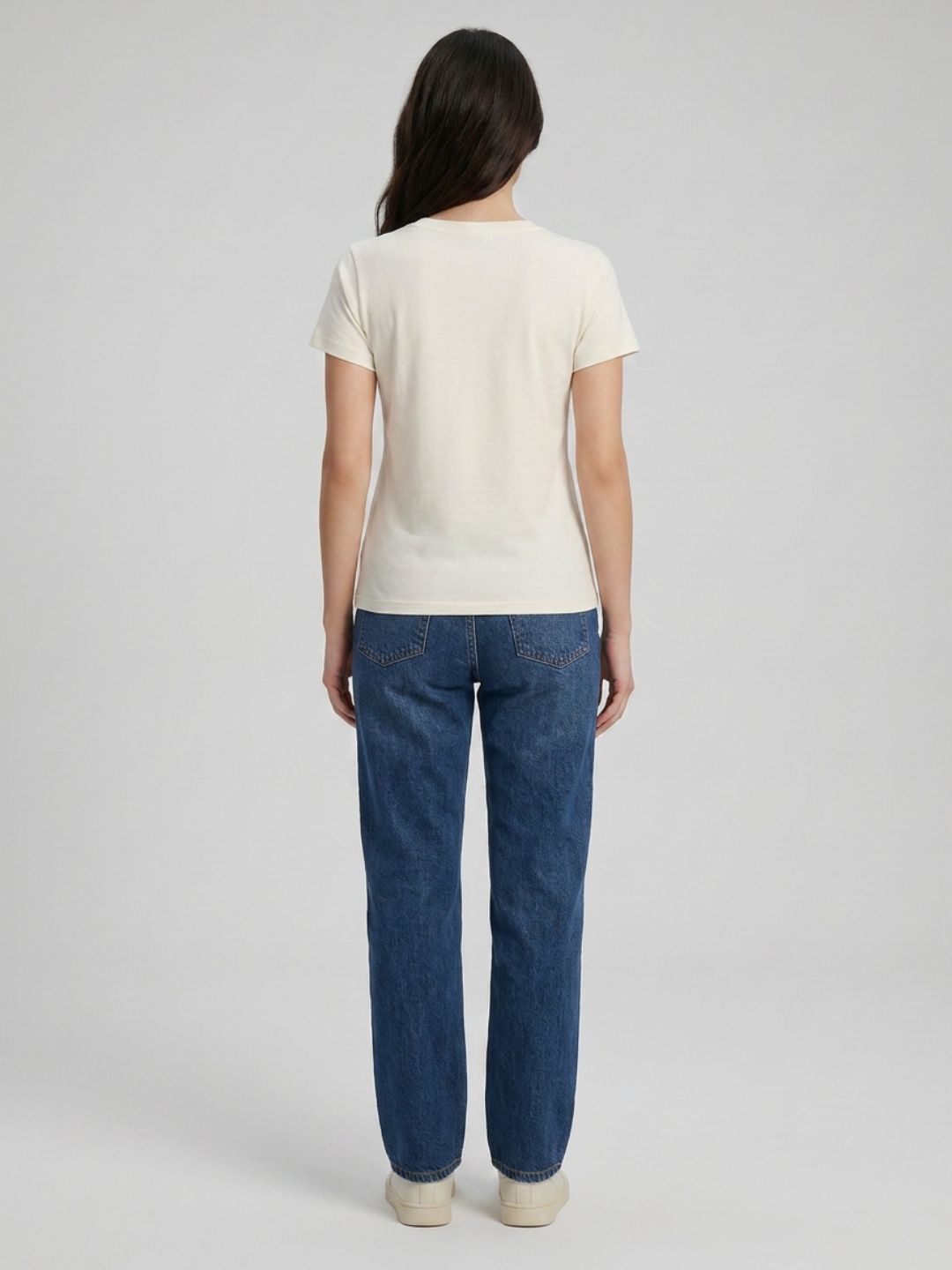 Off white Floral embroidery tshirt