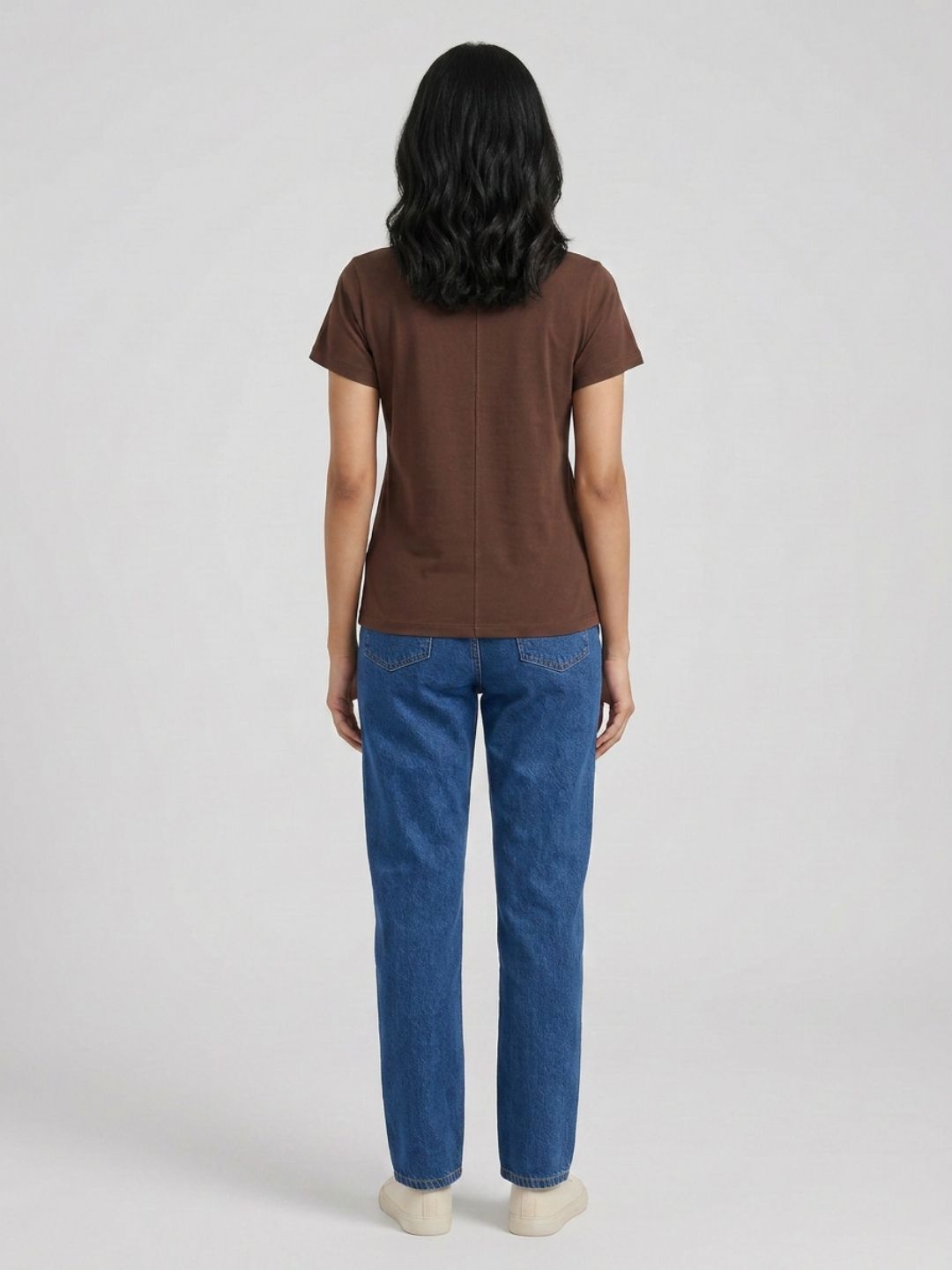Brown mandala print tshirt