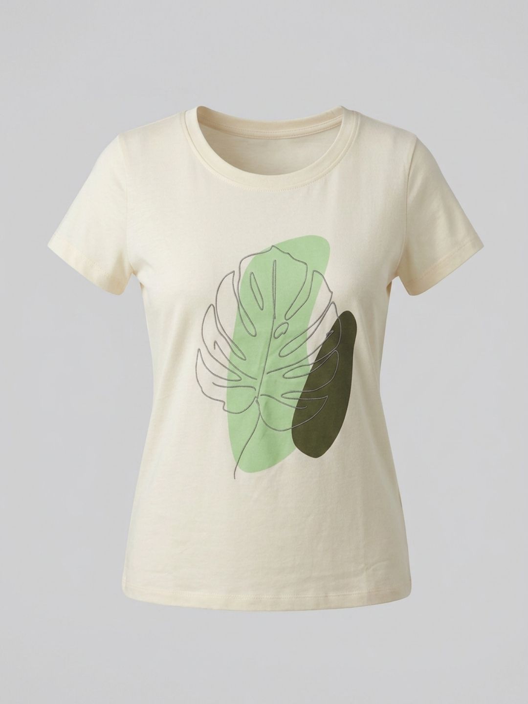 Off white tropical print tshirt